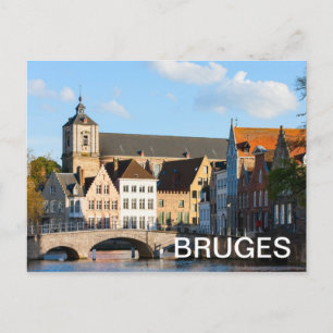 Carte Postale Vieilles maisons en Bruges, Belgique