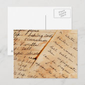 Carte Postale vieilles recettes familiales (Devant / Derrière)