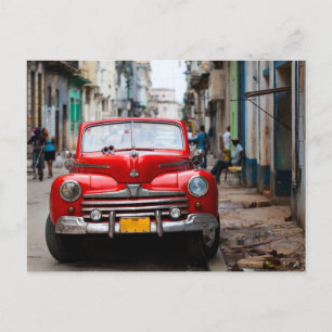 Carte Postale Vieilles voitures dans les rues de La Havane