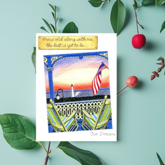 Carte postale Vieillissez avec moi