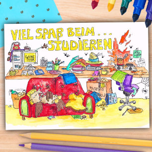 Carte postale VIEL SPASS BEIM STUDIEREN par Nicole