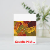 Carte Postale Viele bunte Gummibärchen (Debout devant)