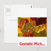Carte Postale Viele bunte Gummibärchen (Devant / Derrière)
