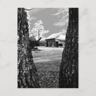 Carte Postale Vielle grange Rural Granges Pays noir et blanc Pho