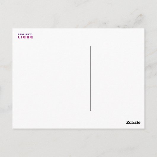 Carte Postale Vielle Lebe Liebe et Lache (Dos)