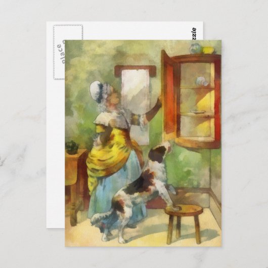 Carte Postale Vielle mère Hubbard (Devant / Derrière)