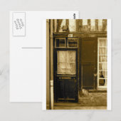 Carte Postale Vielle porte française (Devant / Derrière)