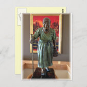 Carte Postale Vielle sculpture (Devant / Derrière)