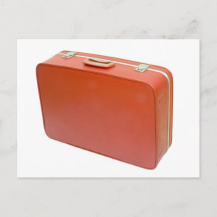 Carte Postale Vielle valise rouge