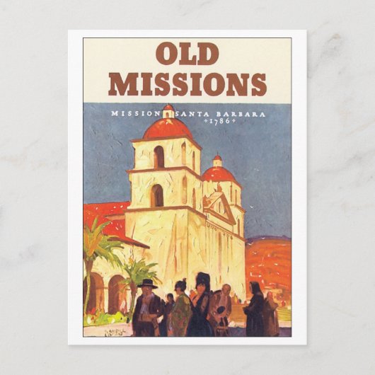 Carte Postale Vielles missions, Mission Père Noël Barbara (Devant)