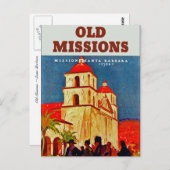 Carte Postale Vielles missions ~ Père Noël Barbara (Devant / Derrière)