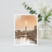 Carte Postale Vienne Autriche Belle couleur Sketch Paysage (Debout devant)