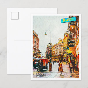 Carte Postale Vienne Autriche Belle ville de peinture à l'huile