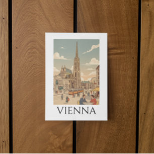 Carte Postale Vienne Autriche Café Culture Voyage Vintage