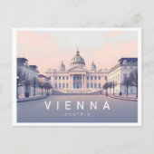 Carte Postale Vienne Autriche Pastel Voyage Design (Devant)