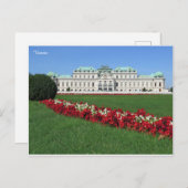 Carte Postale Vienne Belvédère, Autriche (Devant / Derrière)