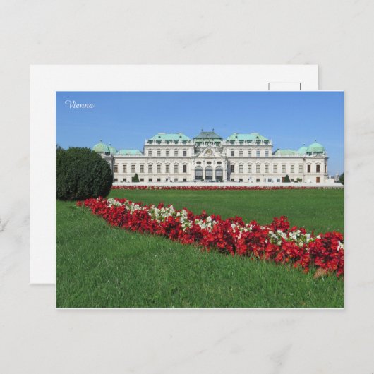Carte Postale Vienne Belvédère, Autriche (Devant / Derrière)