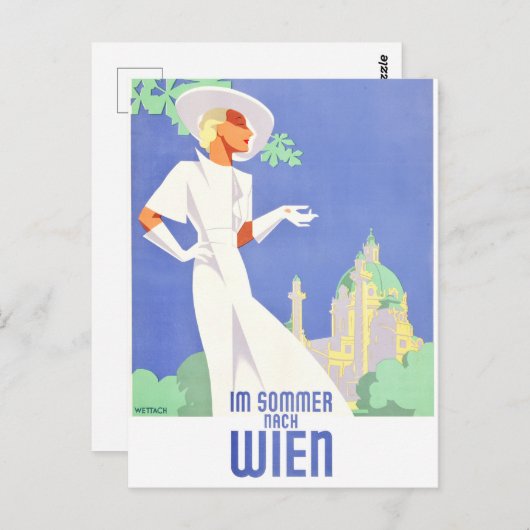 Carte Postale Vienne en été (Devant / Derrière)