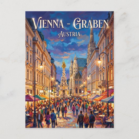 Carte Postale Vienne - Graben Autriche (Devant)