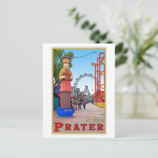 Carte Postale Vienne - Parc du Prater (Debout devant)