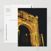 Carte Postale Vienne, Rhône, Porte du Forum romain (Devant / Derrière)