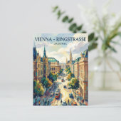 Carte Postale Vienne Ringstrasse Autriche (Debout devant)