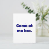 Carte Postale Viens me voir mon frère. (Debout devant)