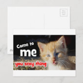 Carte Postale Viens vers moi, tu es sexy (Devant / Derrière)