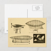 Carte Postale viens voler avec moi (Devant / Derrière)