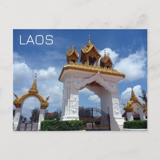 Carte Postale vientiane gate laos (Devant)