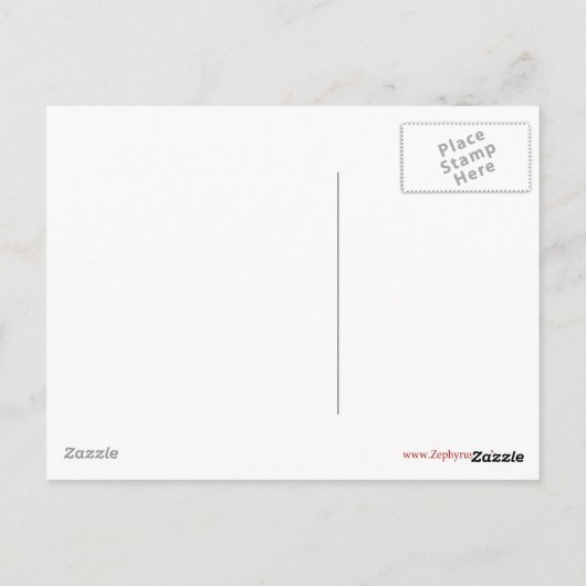 Carte Postale Vierge (Dos)