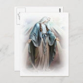 Carte postale Vierge (Devant / Derrière)