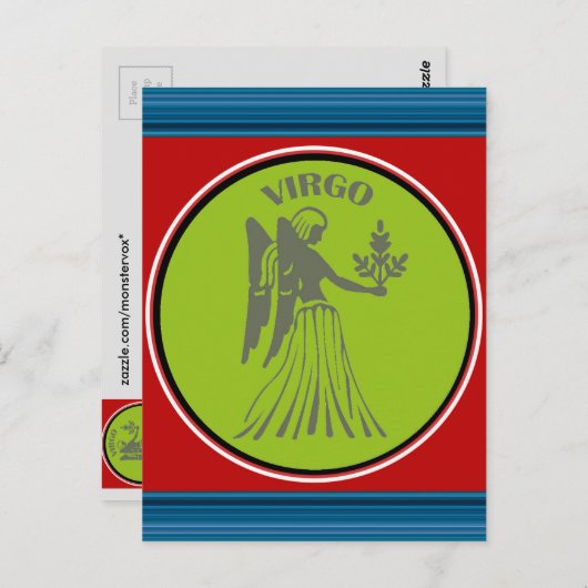 Carte postale Vierge (Devant / Derrière)