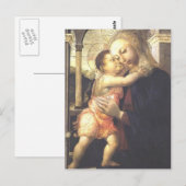 Carte Postale Vierge à l'enfant par Jacopo Bellini (Devant / Derrière)