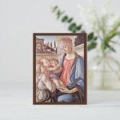 Carte Postale Vierge Avec Deux Anges, Par Sandro Botticelli (Debout devant)