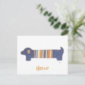 Carte postale vierge - Dachshund #1 (Debout devant)