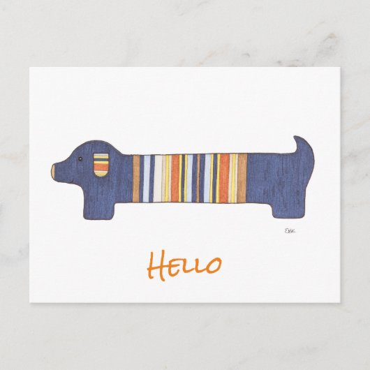 Carte postale vierge - Dachshund #1 (Devant)