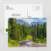 Carte postale vierge de North Fork Shoshone River (Devant / Derrière)