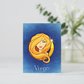 Carte Postale Vierge de signe d'astrologie (Debout devant)