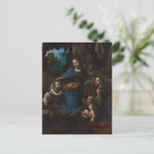 Carte Postale Vierge des Rochers par Léonard de Vinci (Debout devant)