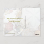 Carte postale vierge Deux dollars de sable (Dos)