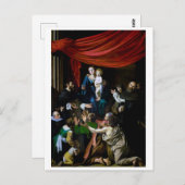 Carte Postale Vierge du Rosaire, Caravaggio (Devant / Derrière)