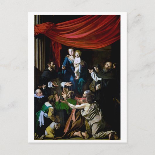 Carte Postale Vierge du Rosaire, Caravaggio (Devant)