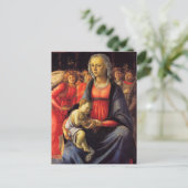 Carte Postale Vierge & Enfant et cinq anges de Botticelli Postc (Debout devant)