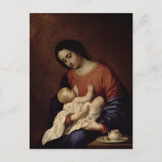 Carte Postale Vierge et enfant, 1658 (Devant)