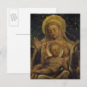 Carte Postale Vierge et enfant, 1825 (température sur panneau) (Devant / Derrière)