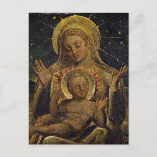 Carte Postale Vierge et enfant, 1825 (température sur panneau) (Devant)