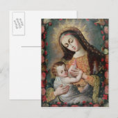 Carte Postale Vierge et enfant 2 (Devant / Derrière)