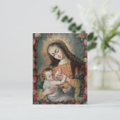 Carte Postale Vierge et enfant 2 (Debout devant)