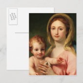 Carte Postale Vierge et enfant avec deux anges, 1770-73 (Devant / Derrière)